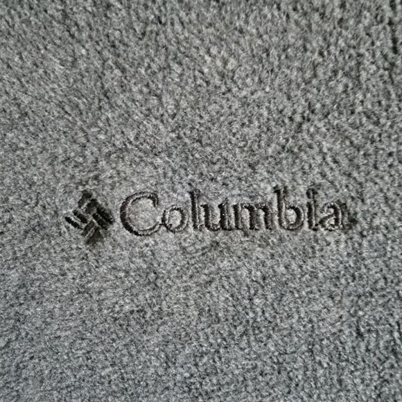 Columbia Mens Vest Full Zip Sleeveless Fleece Collared Pocket XXL Gray Poly - Picture 3 of 7